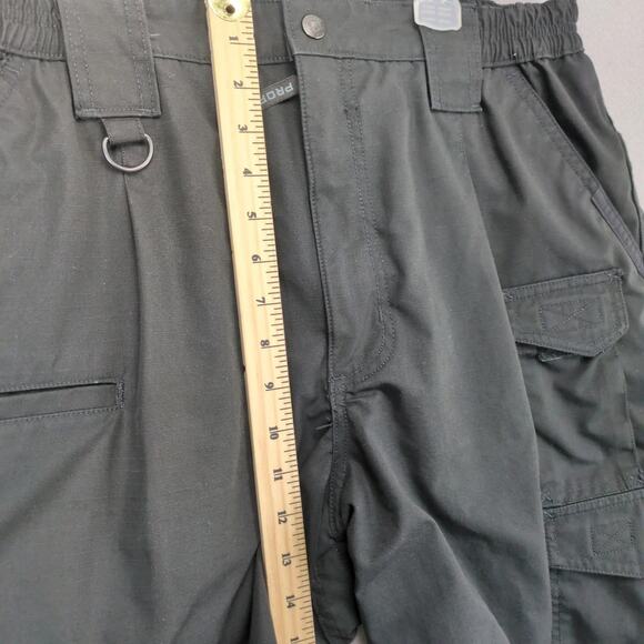 Propper Men's 38x9 Black Tactical Cargo Shorts Elastic Waist F5253 Ripstop Relax - Picture 5 of 10